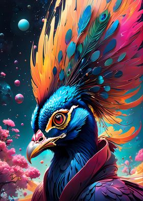 Cosmic Space Peacock