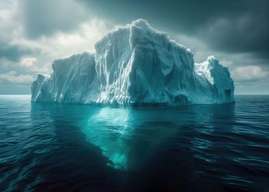 Iceberg in blue waters