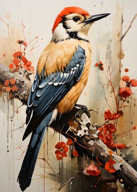 Woodpecker Painting