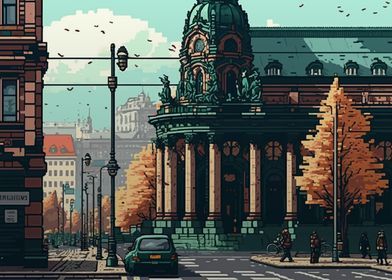 Berlin City Pixel Art