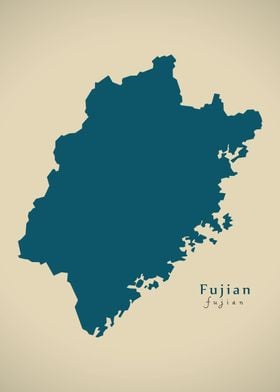 Fujian China map