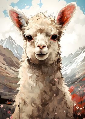 Llama Painting