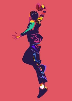 Basketball pop art