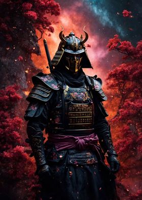 Cherry Samurai Warrior