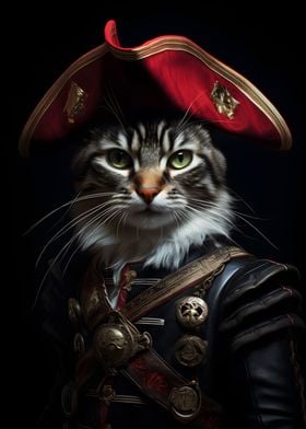 Pirate Cat Portrait