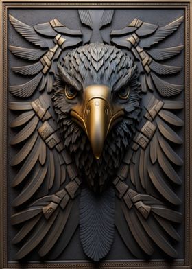 Eagle Gold Relief Deco