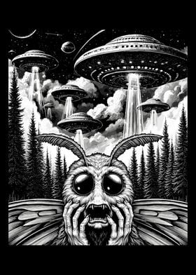 Alien UFO Invasion Selfie