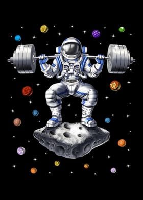 Astronaut Fitness Squats