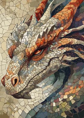 Mysterious Dragon Mosaic