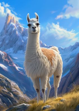 Mountain Lama Nature