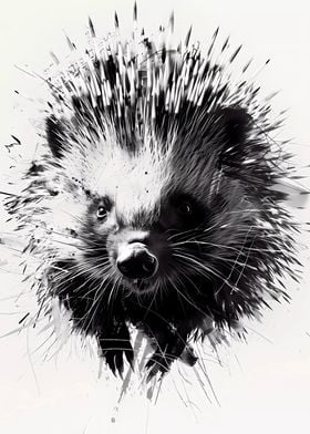 Porcupine Watercolor