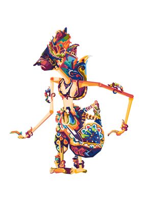 Krishna Puppet WPAP PopArt