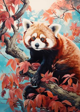 Red Panda on a Tree