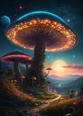 whimsical mushroom