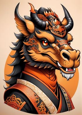 Samurai Mask Buffalo