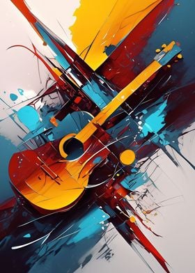 Guitar Abstract Art