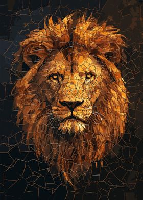 Lion Mosaic