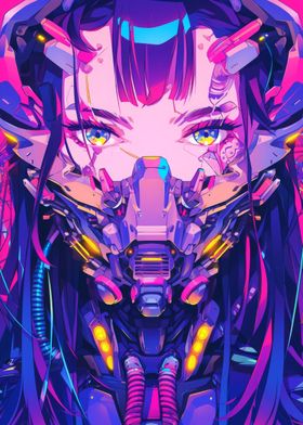 Futuristic Cyberpunk Girl