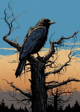 Crow on a Tree