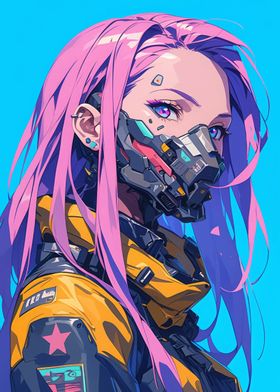 Futuristic Cyberpunk Girl