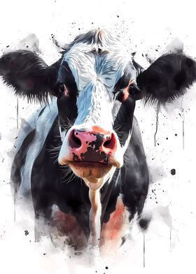 Cow Watercolor