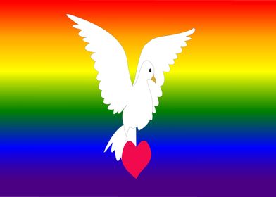 Dove of peace and love