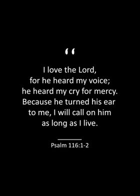 Psalm 116 1 2