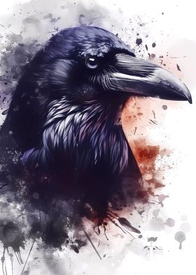 Crow Watercolor
