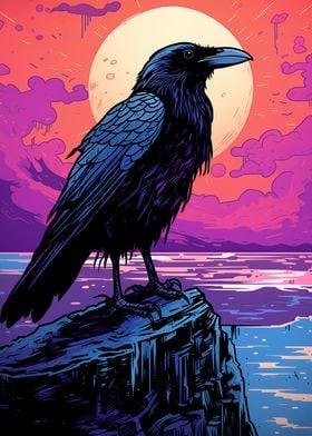 Crow on a Cliff