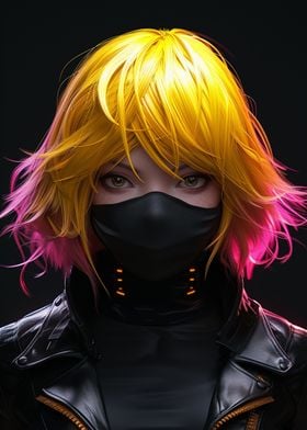 Yellow Hair Hacker Girl