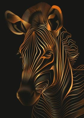 Golden Zebra Lines