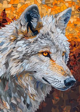 Wolf Mosaic