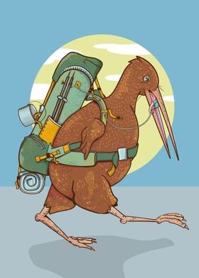 Kiwi bird thru hiker