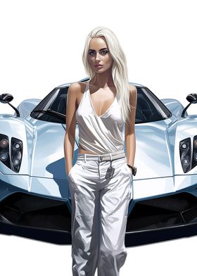 Girl and Fast car