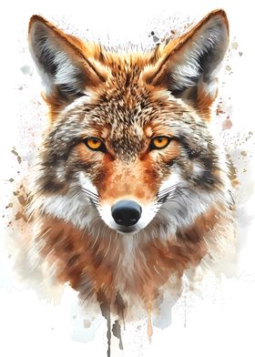 Coyote Watercolor