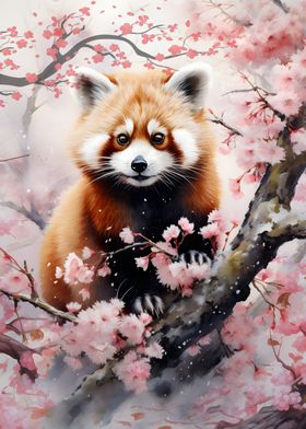 Cherry blossom panda