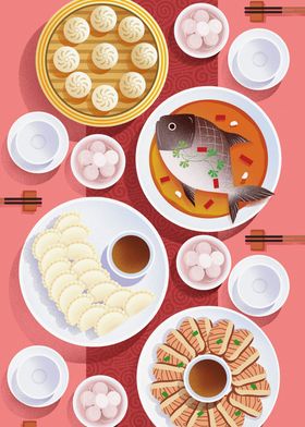 Food Cuisine Illustration