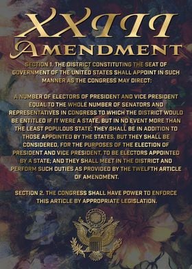 Amendment XXIII