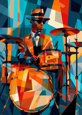Dynamic Jazz Drummer