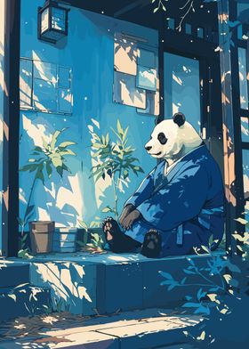 Relaxing Japanese Panda