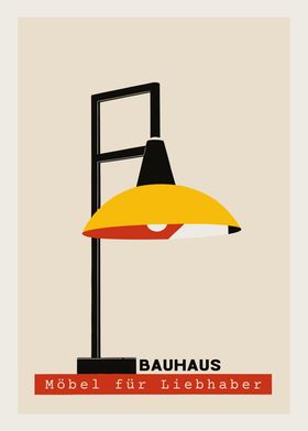 German Bauhaus Lamp Poster