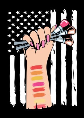 Makeup American Flag