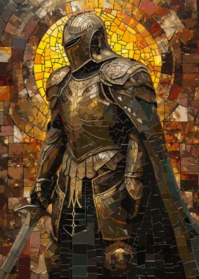 Paladin Warrior Mosaic