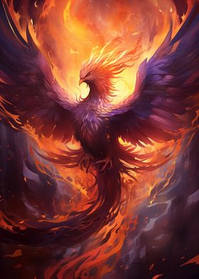 Mystical Phoenix Bird