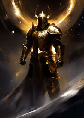 Gold Viking Warrior