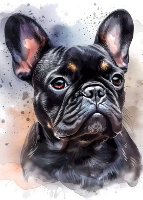 French Bulldog Watercolor