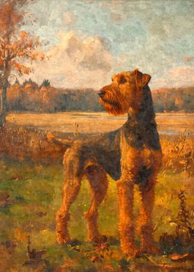 Airedale Terrier Vintage