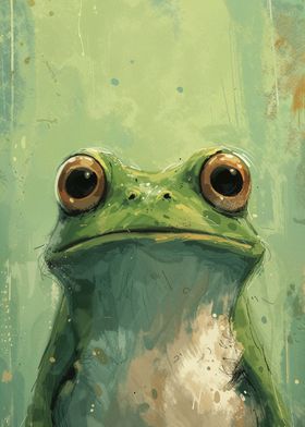 Green Gaze Frog