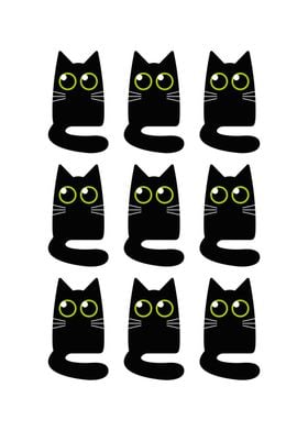 Nine Little Black Cats