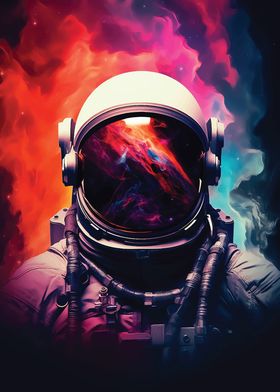 Astronaut Galaxy Cosmic